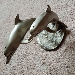 Hudson pewter dolphin figurine